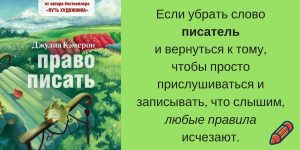 Право писать Джулия Кэмерон художник Надя Демкина | Nadin Piter Надин Питер блог Нади Демкиной 