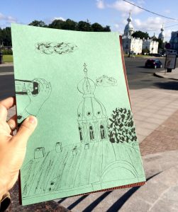 Пленэр художника Петербург куда пойти рисовать | Nadin Piter Надин Питер блог Нади Демкиной