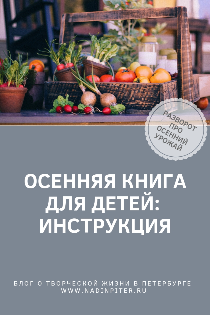 Как сделать осеннюю книгу с детьми: разворот про рынок | Блог Нади Демкиной Надин Питер Nadin Piter