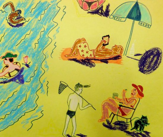 Как нарисовать лето: пляжные зарисовки | Nadin Piter Надин Питер блог Нади Демкиной